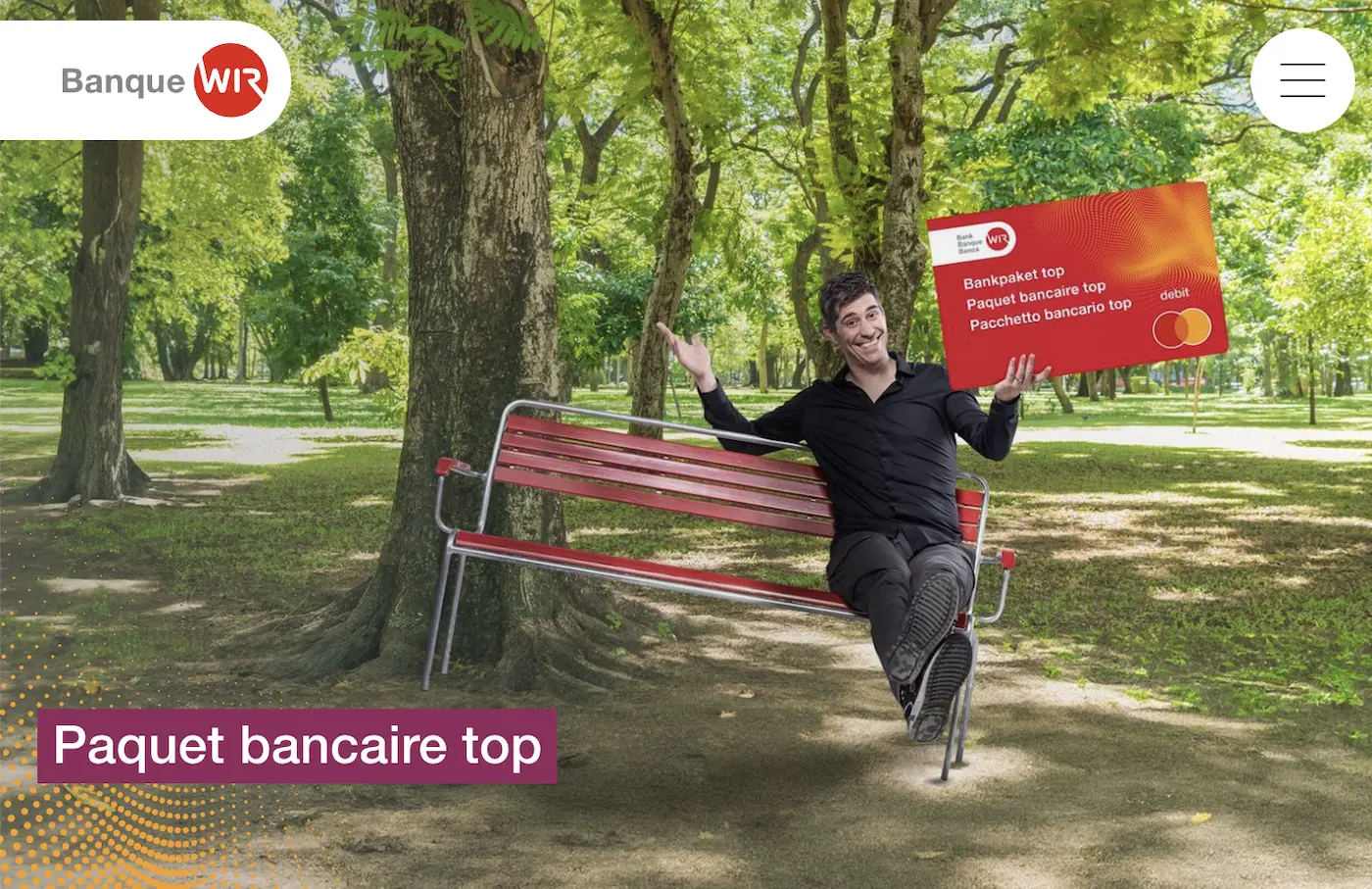 Paquet bancaire top de la Banque WIR