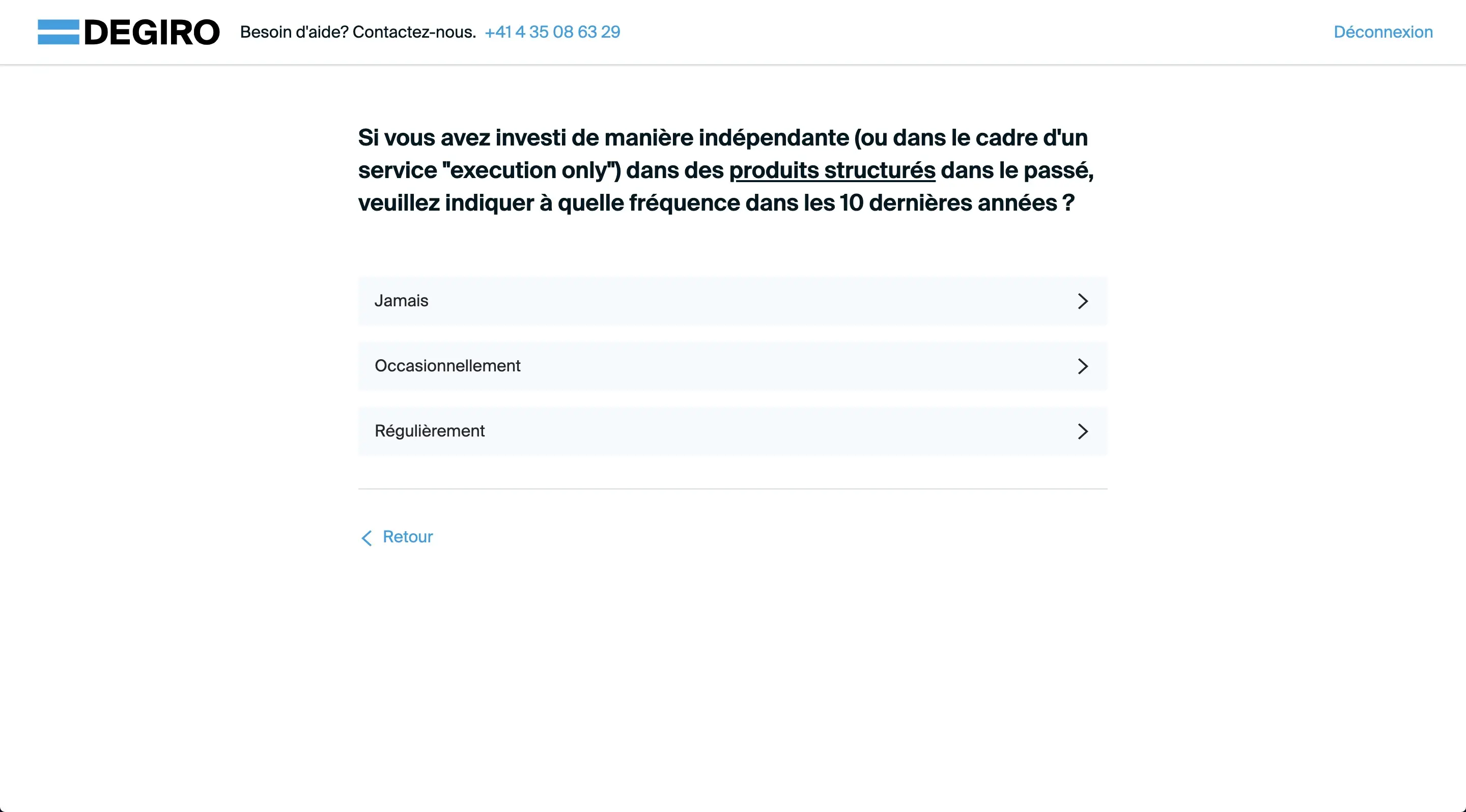Dasselbe für strukturierte Produkte