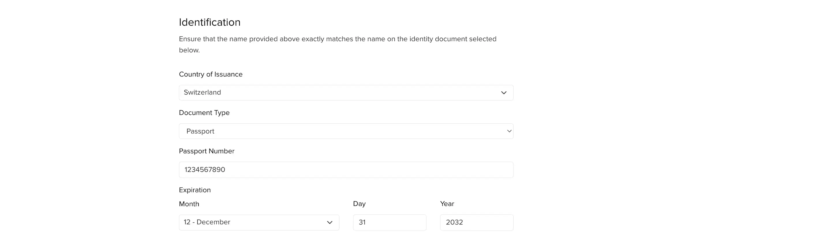Personal information: identification and proof of identity
