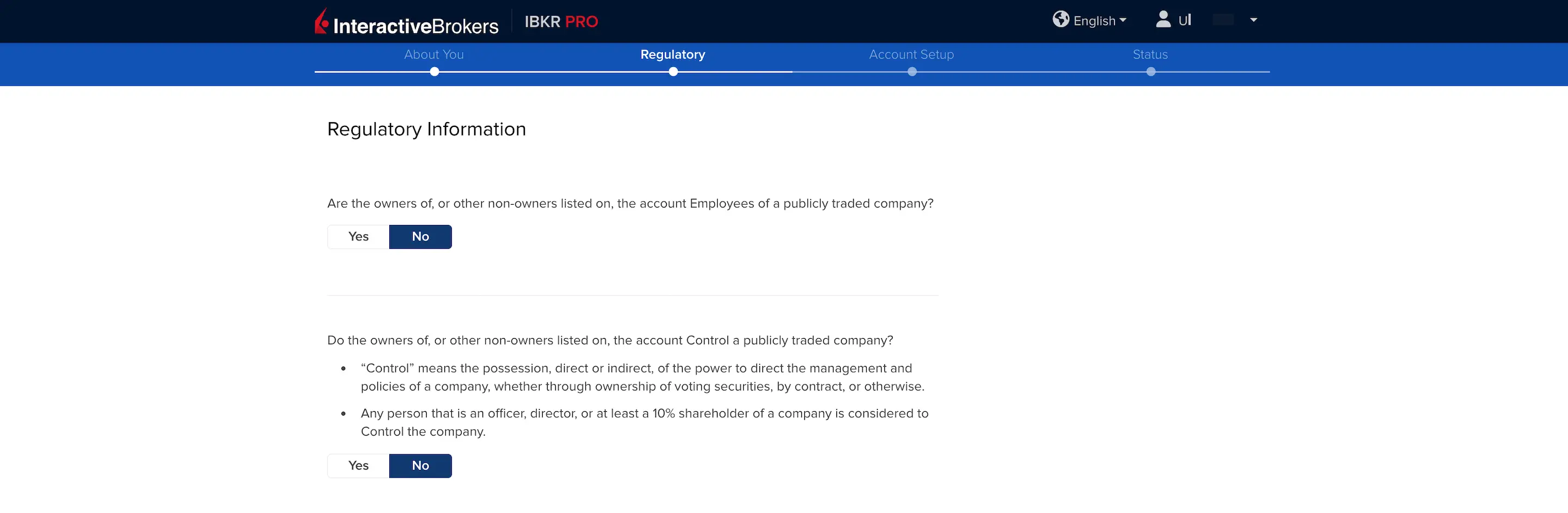 Regulatory information