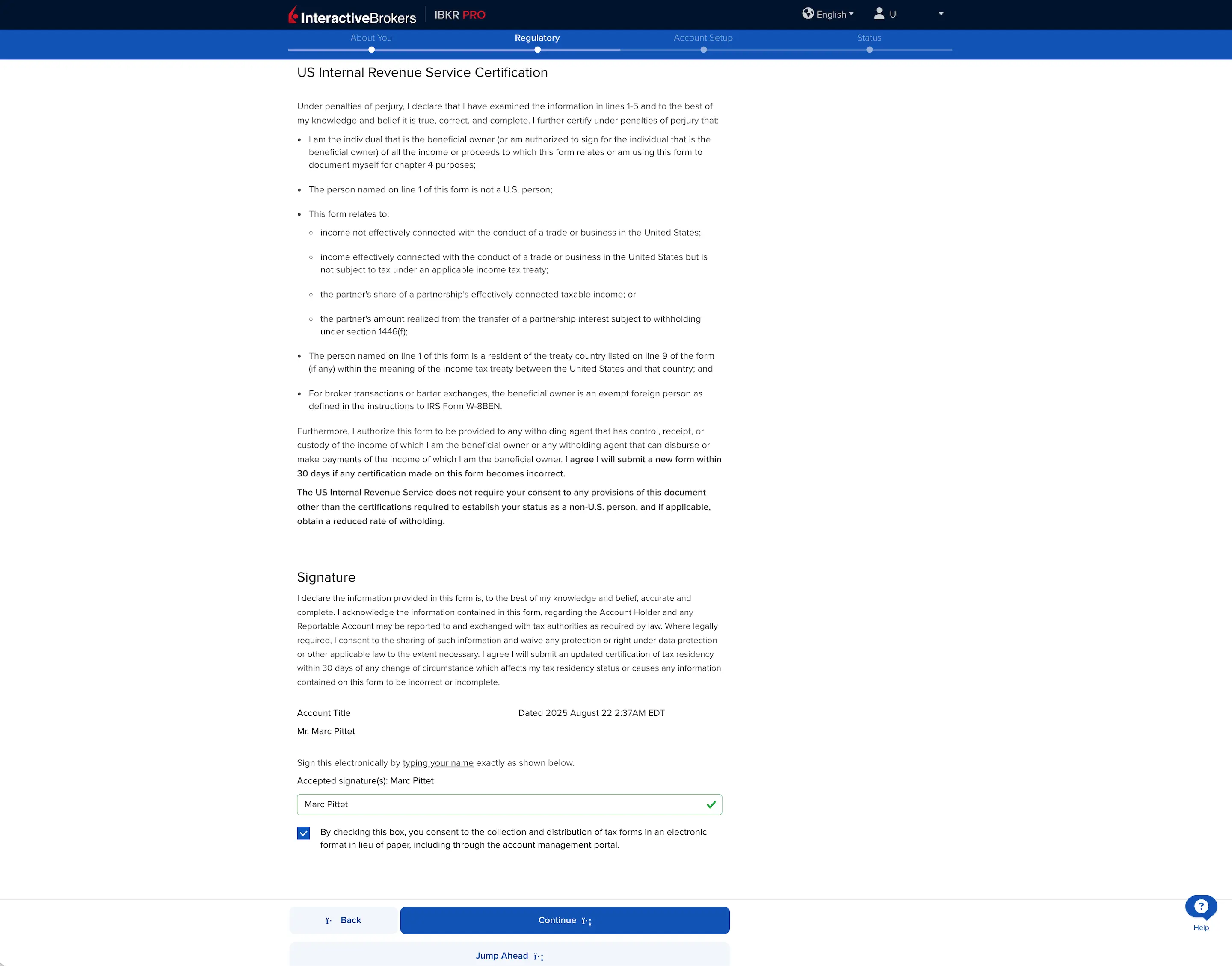 Certification of tax residencies (IRS legal blabla)