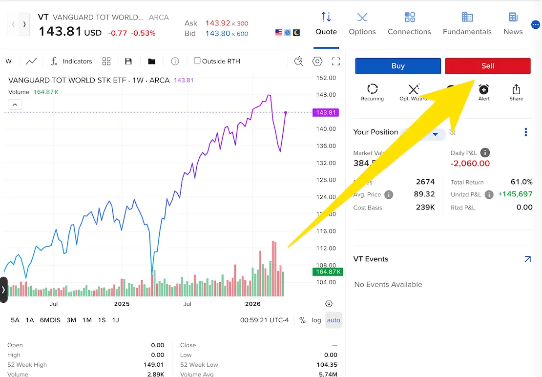 How to sell an ETF and withdraw your money from Interactive Brokers in 2026