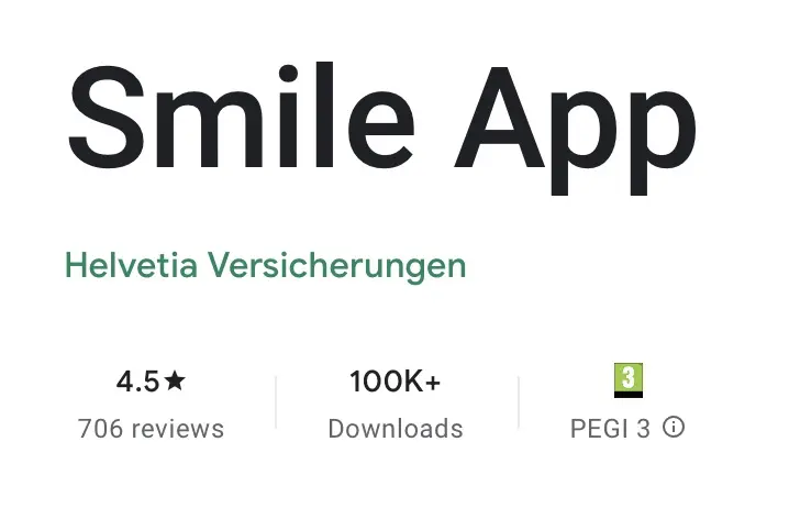 Smile App reviews on Google Play Store, mostly positive on average